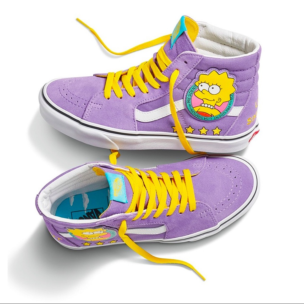 purple simpson’s vans never been worn before